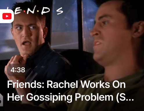 Friends: Rachel Works On Her Gossiping Problem (Season 5 Clip) | TBS